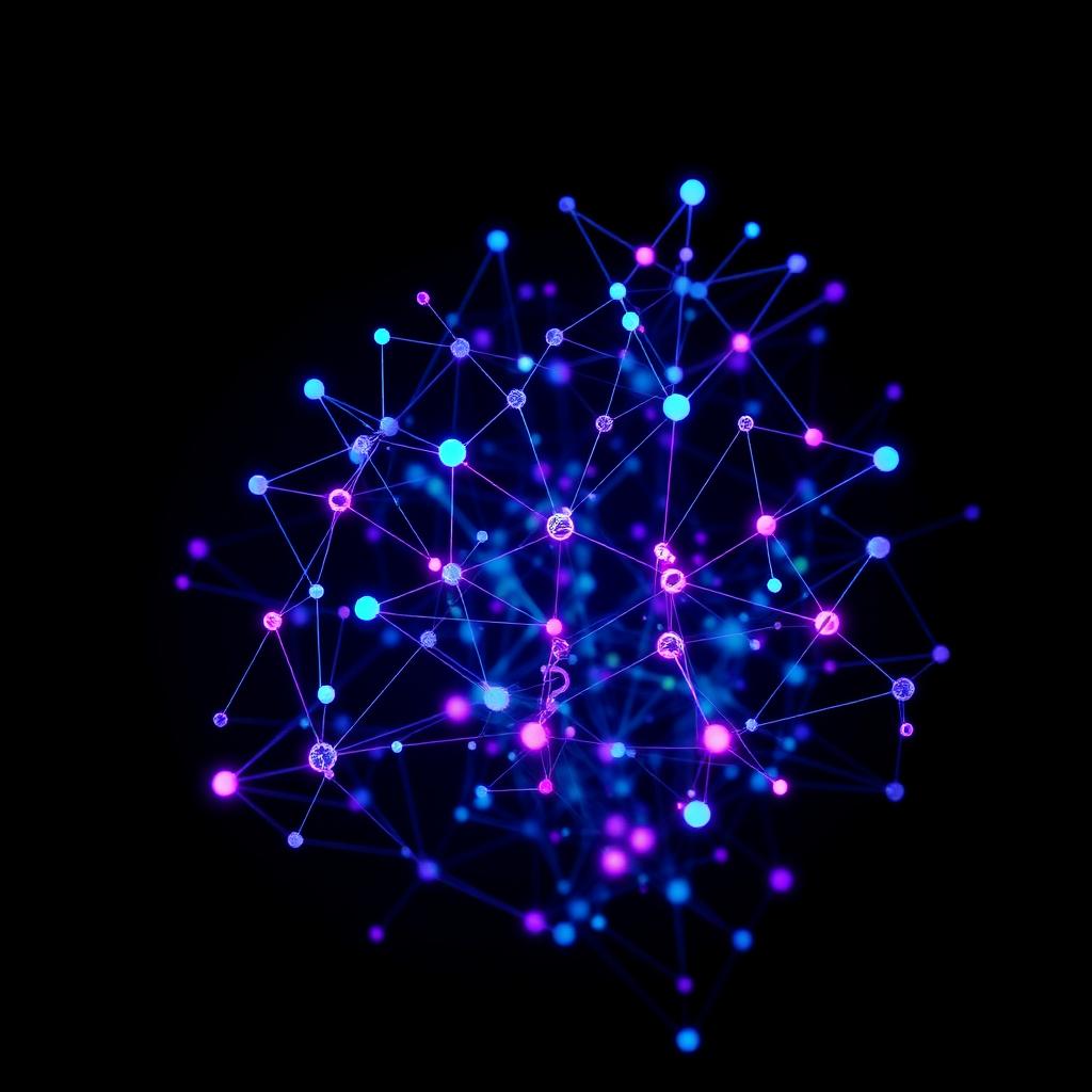 Abstract diagram of connected software systems and data flows